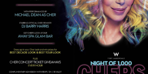 Michael Dean as Cher will headline the W Hotel's Night of 1000 Chers Halloween Extravaganza